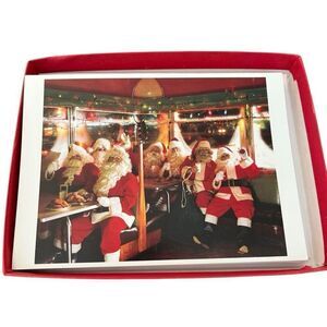 Santa Claus Santas Helpers Christmas Cards & Envelopes 12 Lots of Santas New